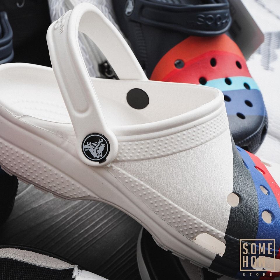 Dép Crocs Xanh 4 Sọc