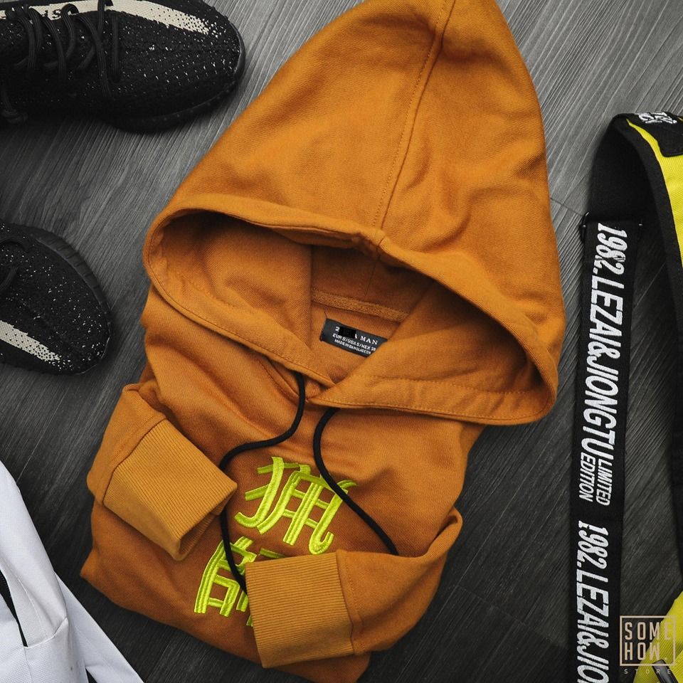 Hoodies Nâu Thêu Z.R