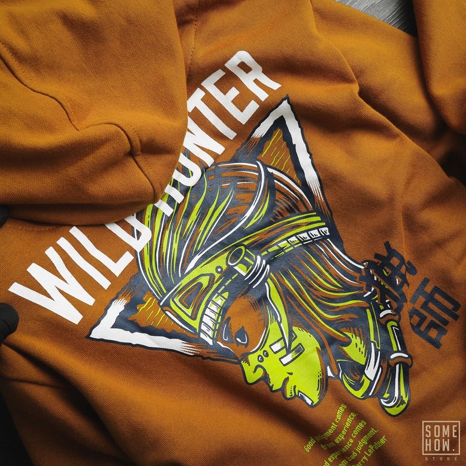 Hoodies Nâu Thêu Z.R