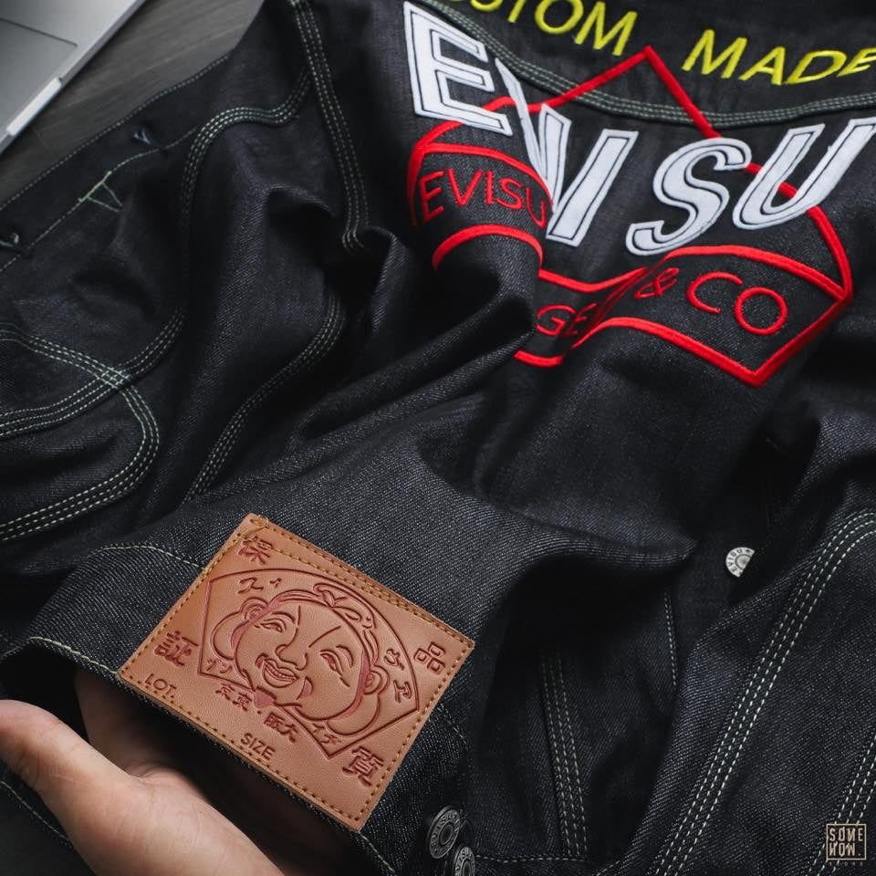 Khoác Jean Evisu Lưng Chữ