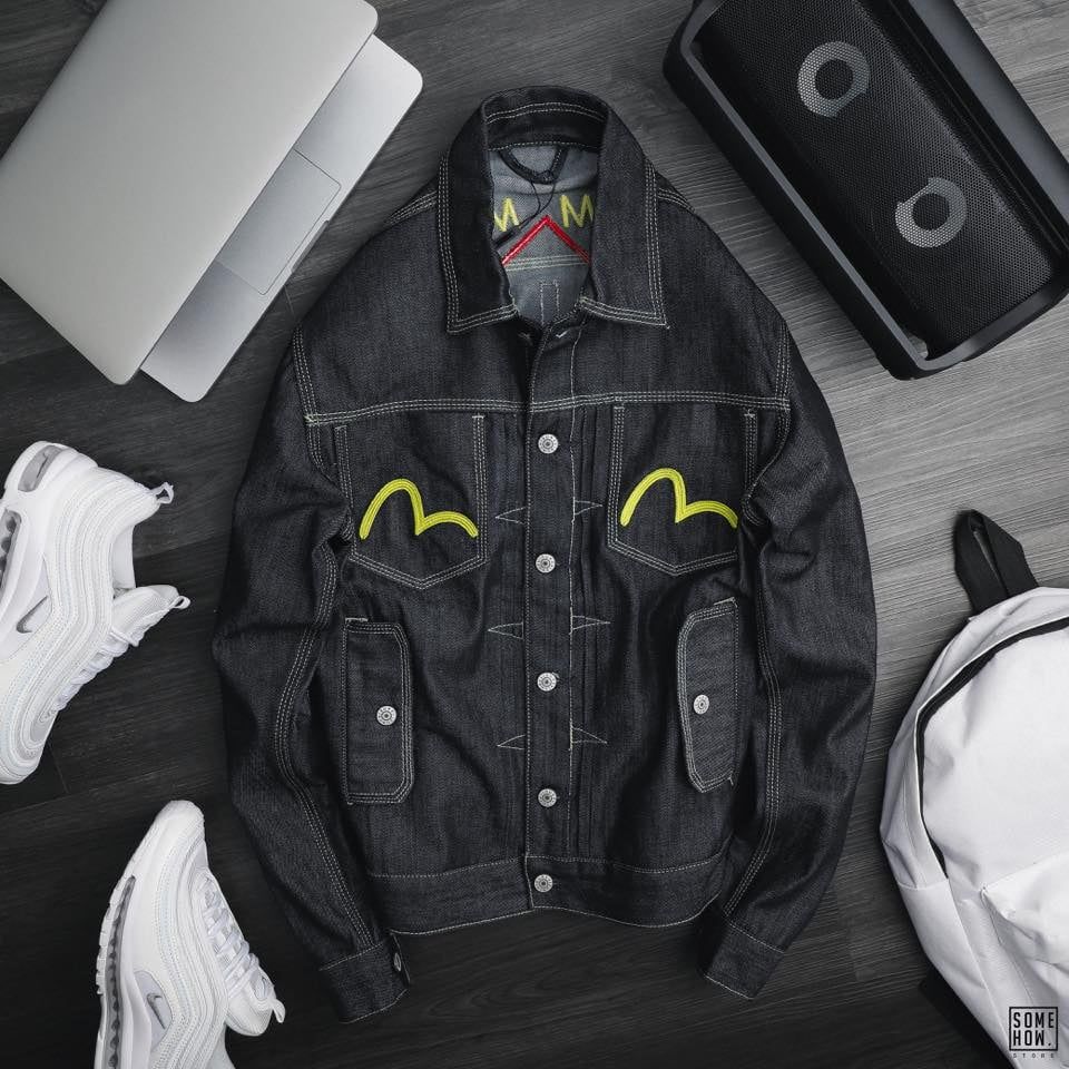 Khoác Jean Evisu Lưng Chữ