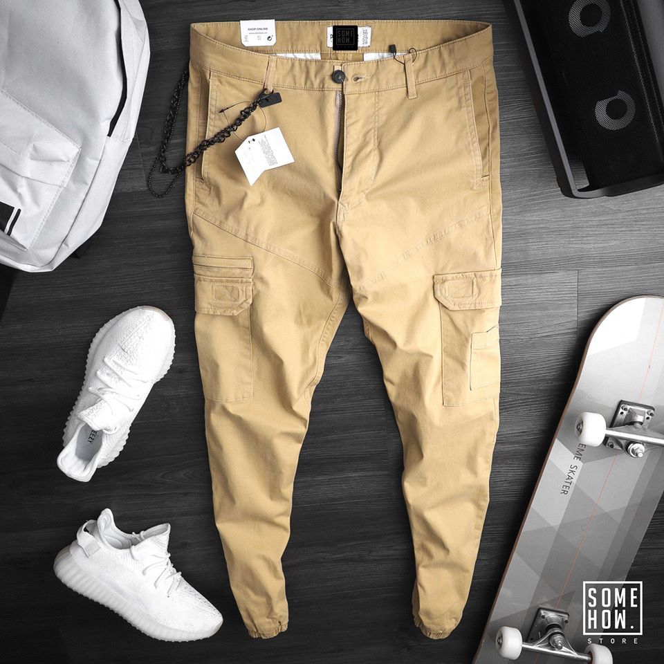 Jogger Kaki P.B Túi Hộp