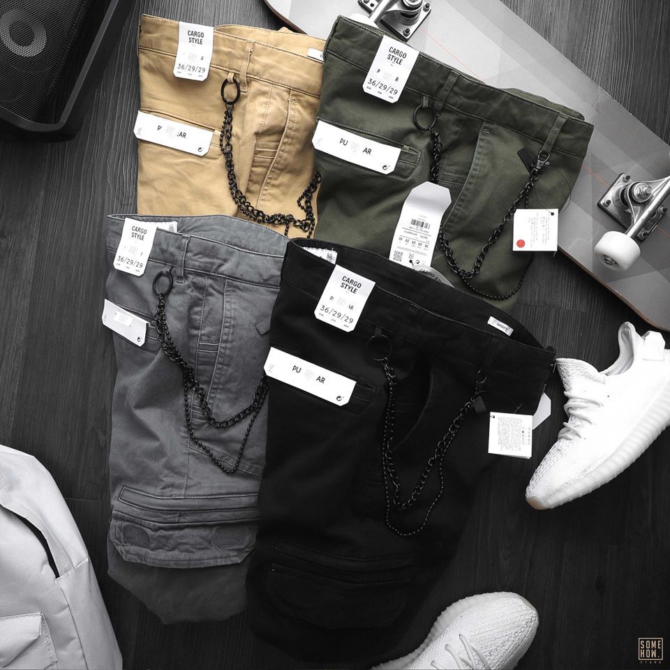 Jogger Kaki P.B Túi Hộp