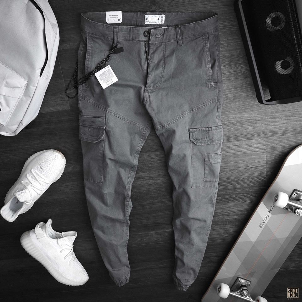 Jogger Kaki P.B Túi Hộp