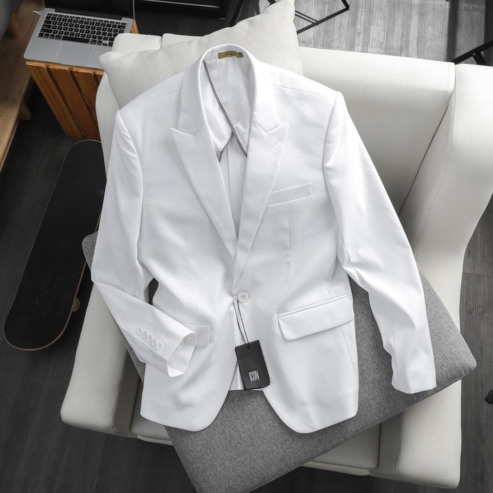 Set Vest Icon Trắng