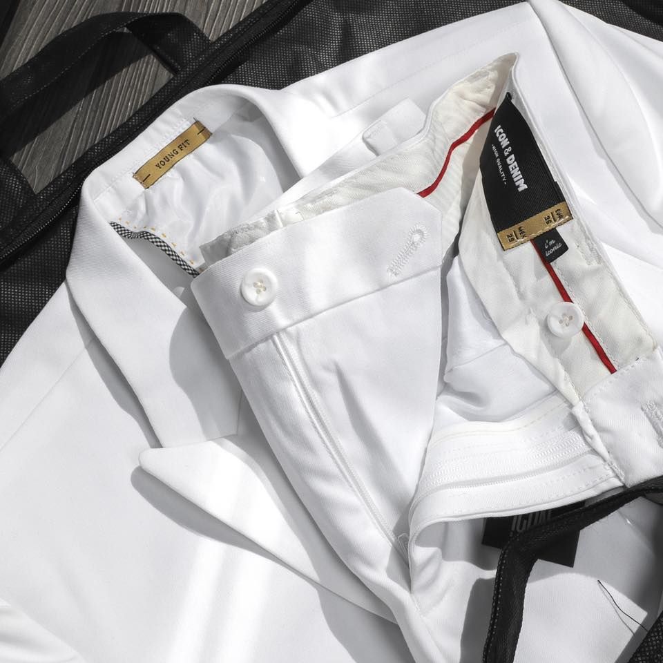 Set Vest Icon Trắng