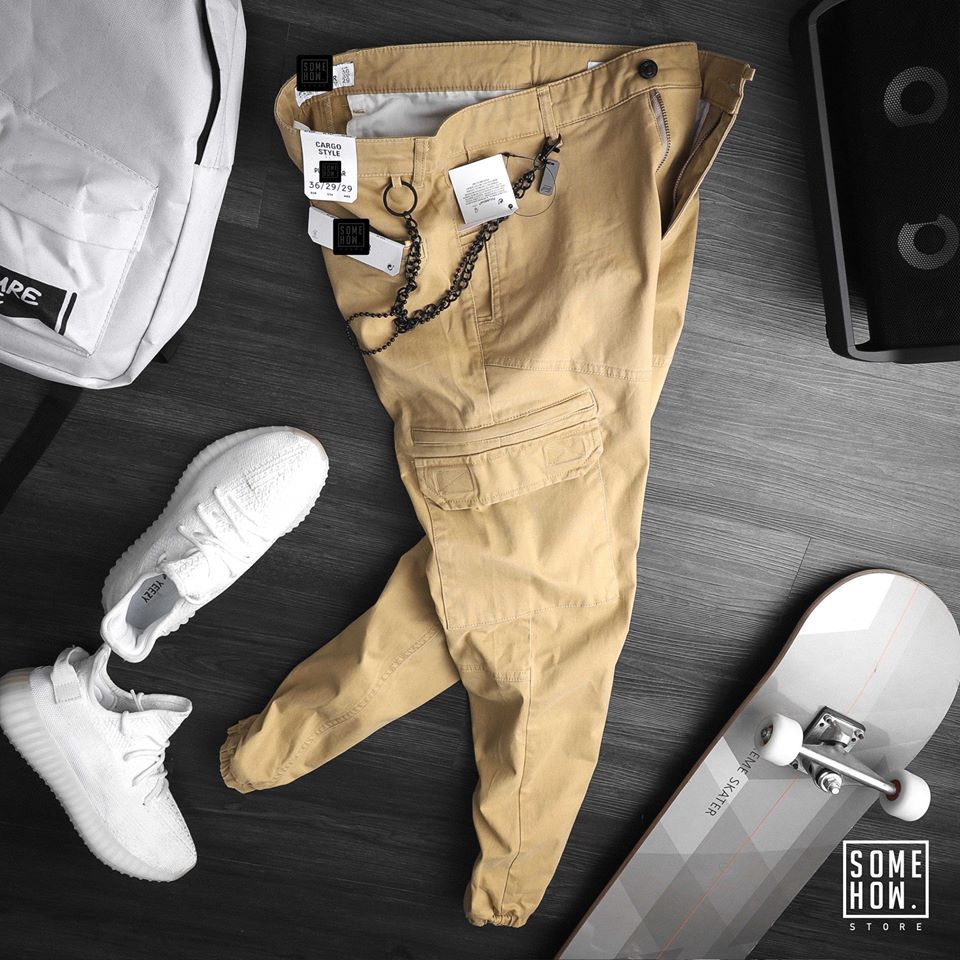 Jogger Kaki P.B Túi Hộp