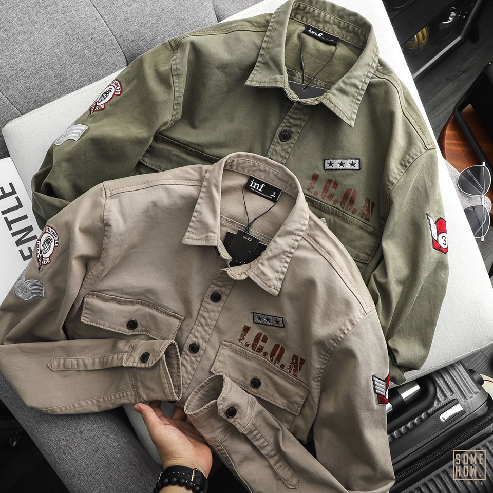 Áo Sơ Mi Inf Kaki Military 2M