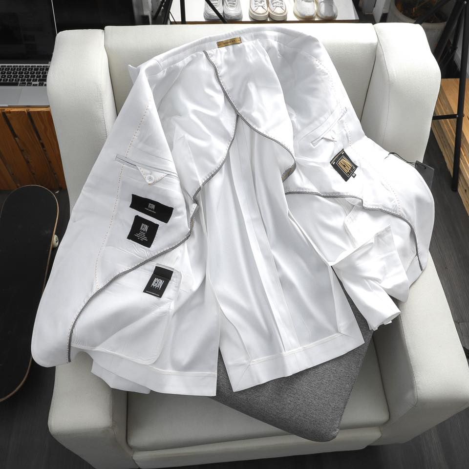 Set Vest Icon Trắng