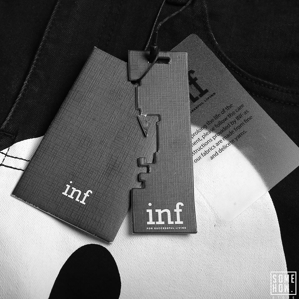 Short Jean Inf Đen In Trắng