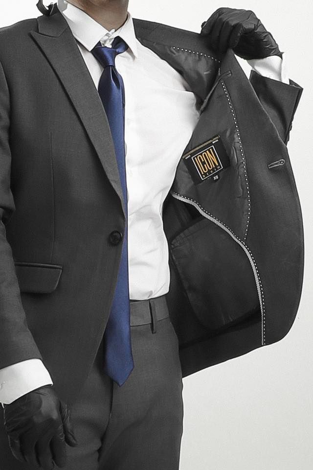Set Vest Icon Ghi Đậm