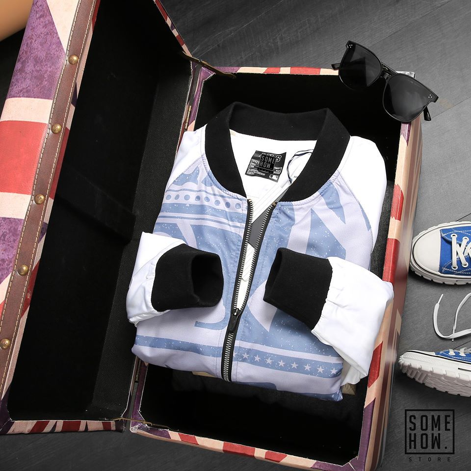 Bomber MLB Họa Tiết