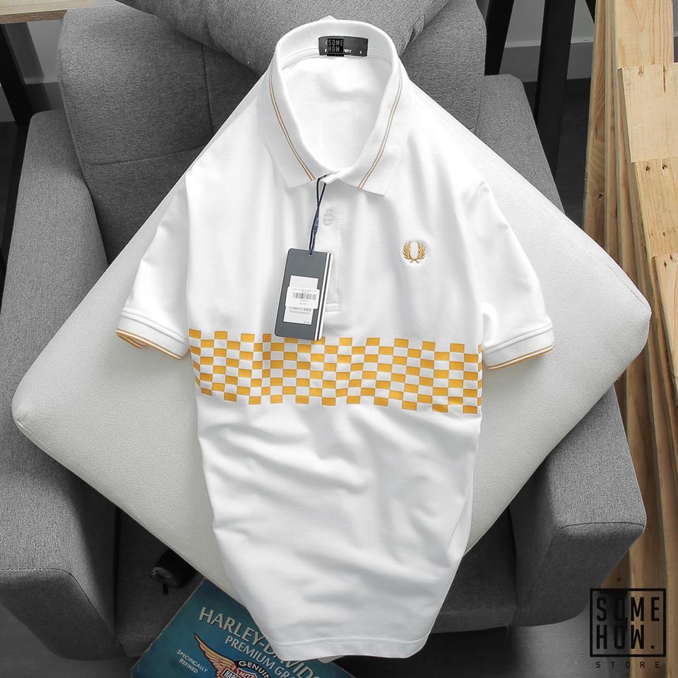 Polo Nguyệt Quế Sọc Caro