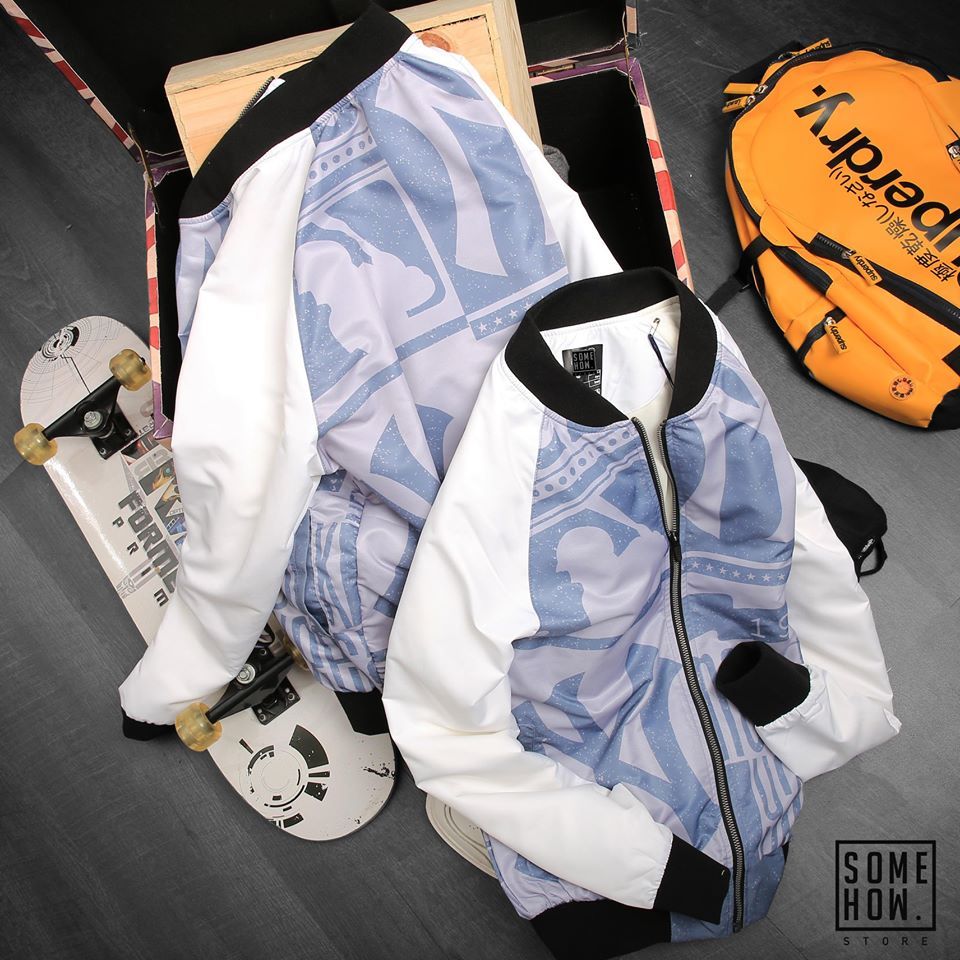 Bomber MLB Họa Tiết