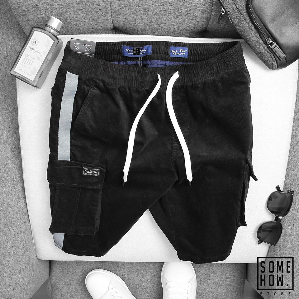 Short Nhung Sọc Hông 3M