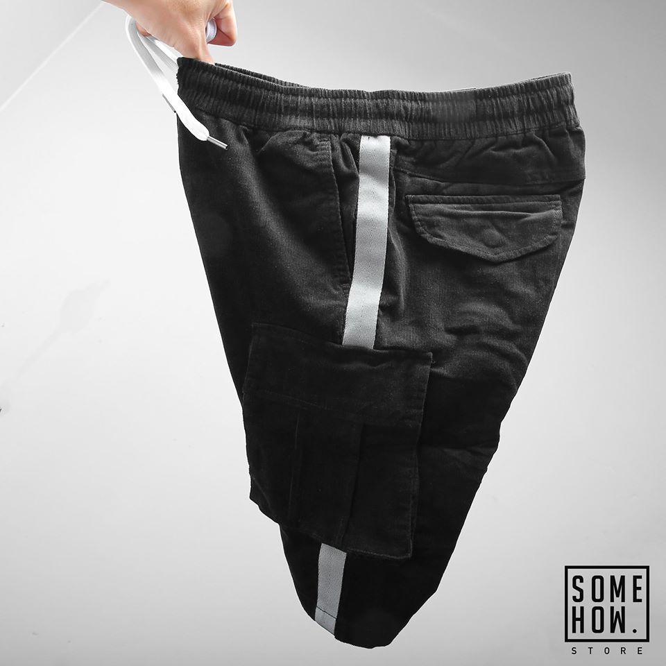Short Nhung Sọc Hông 3M