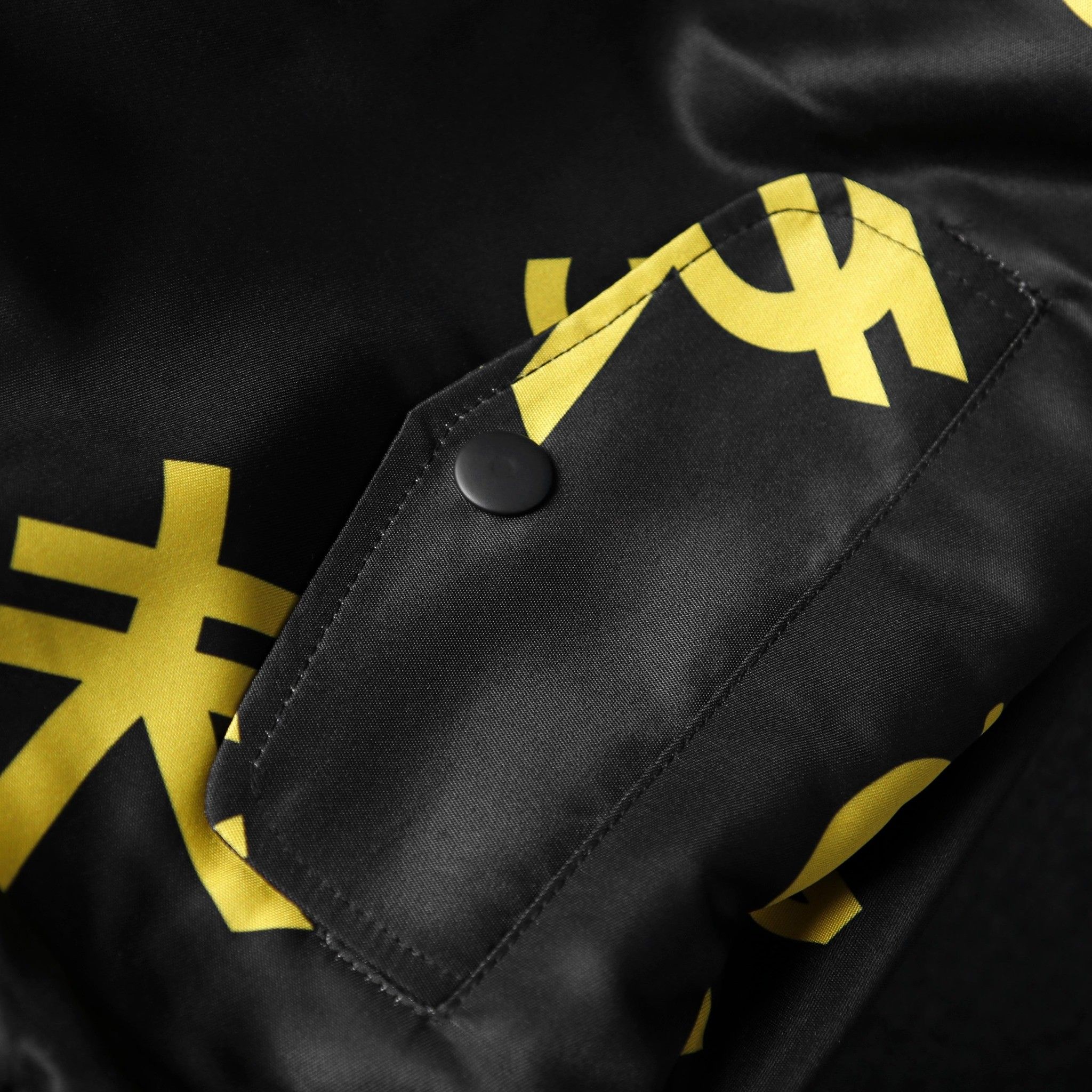 Áo Khoác Bomber Gold Currency Symbols