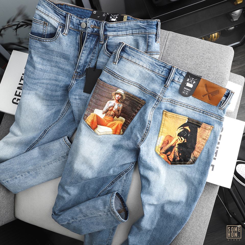 Jeans D.P Girls Printed