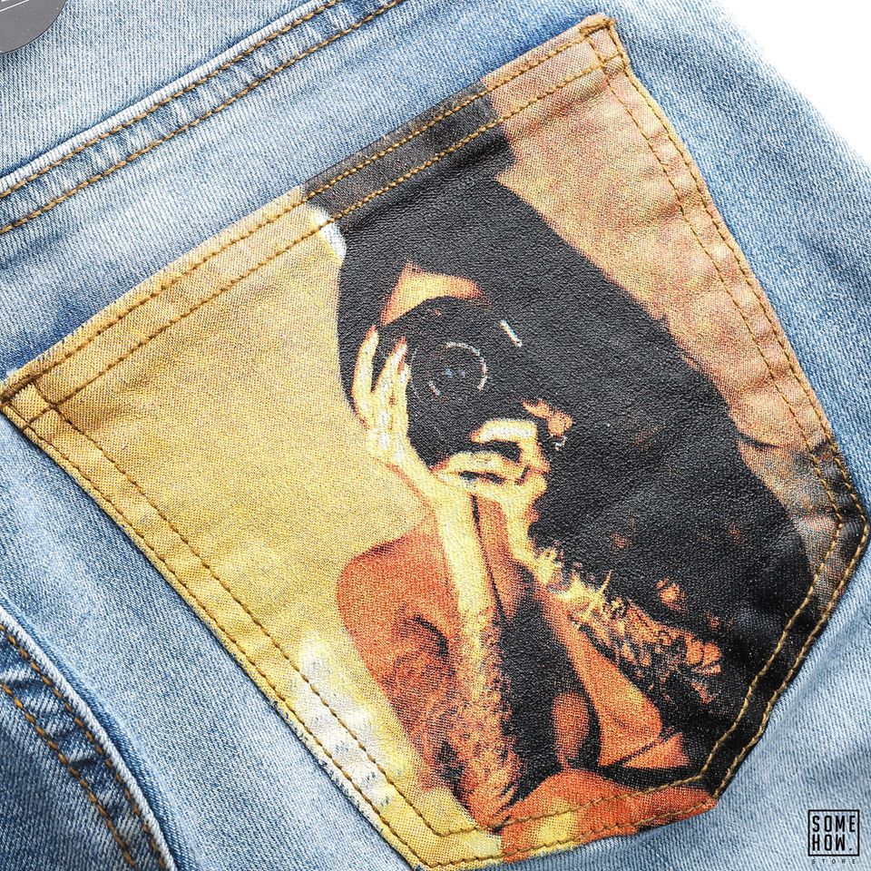 Jeans D.P Girls Printed