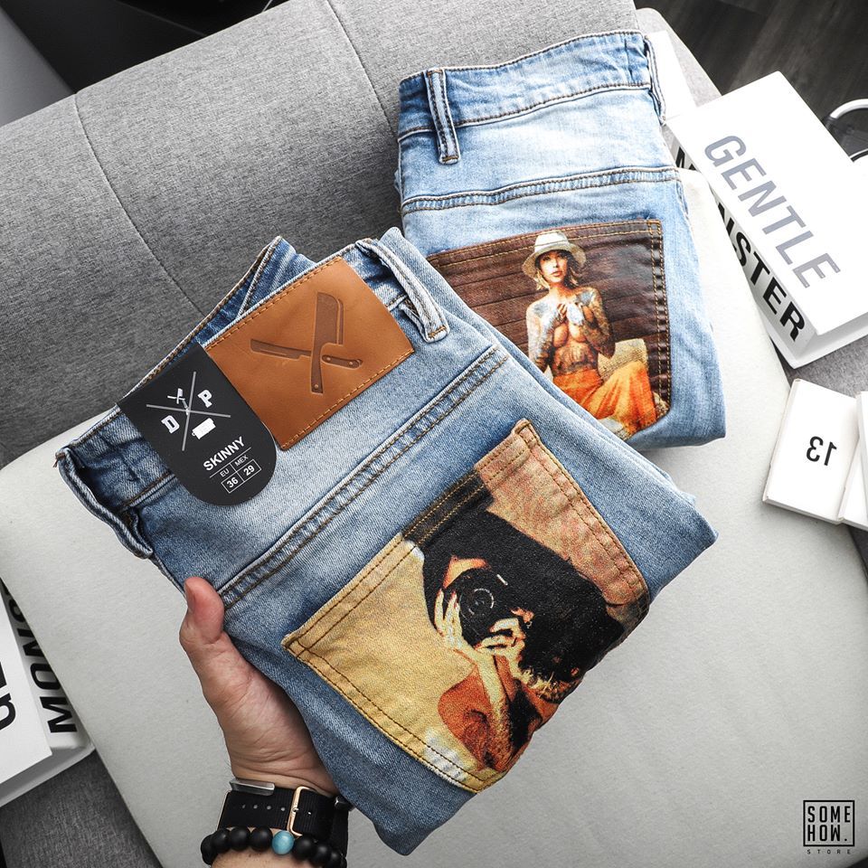 Jeans D.P Girls Printed
