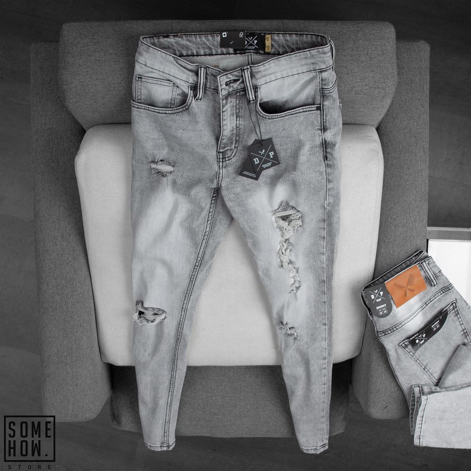 Jeans D.P Grey Ripped