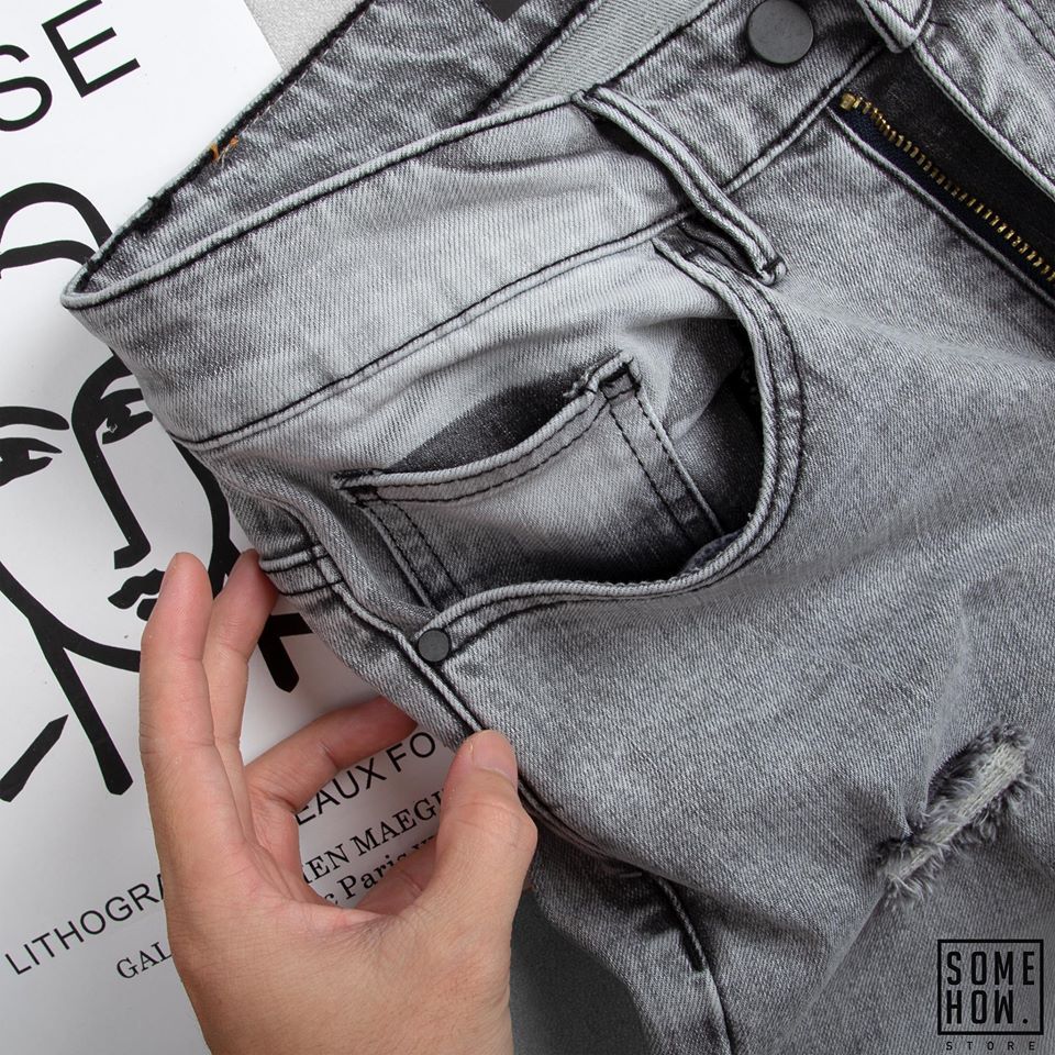 Jeans D.P Grey Ripped