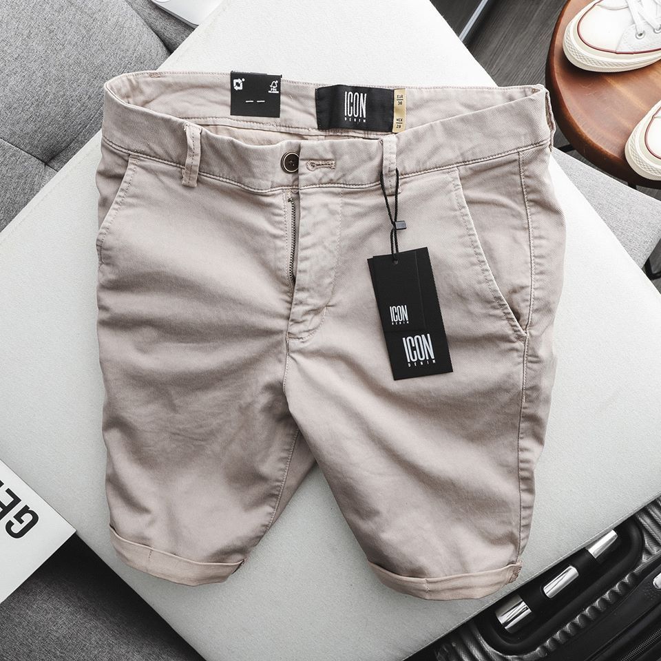 Short Icon Kaki Xắn Gấu