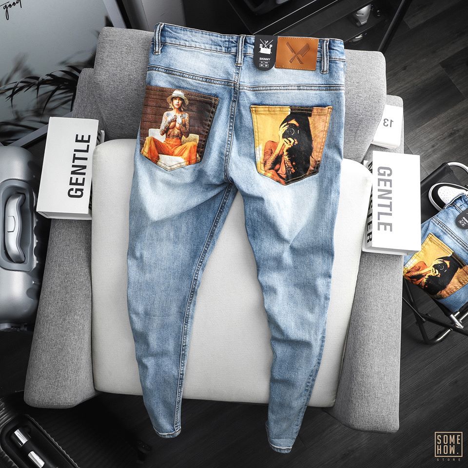 Jeans D.P Girls Printed