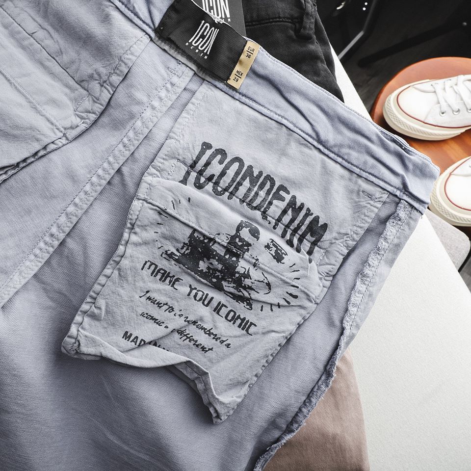 Short Icon Kaki Xắn Gấu