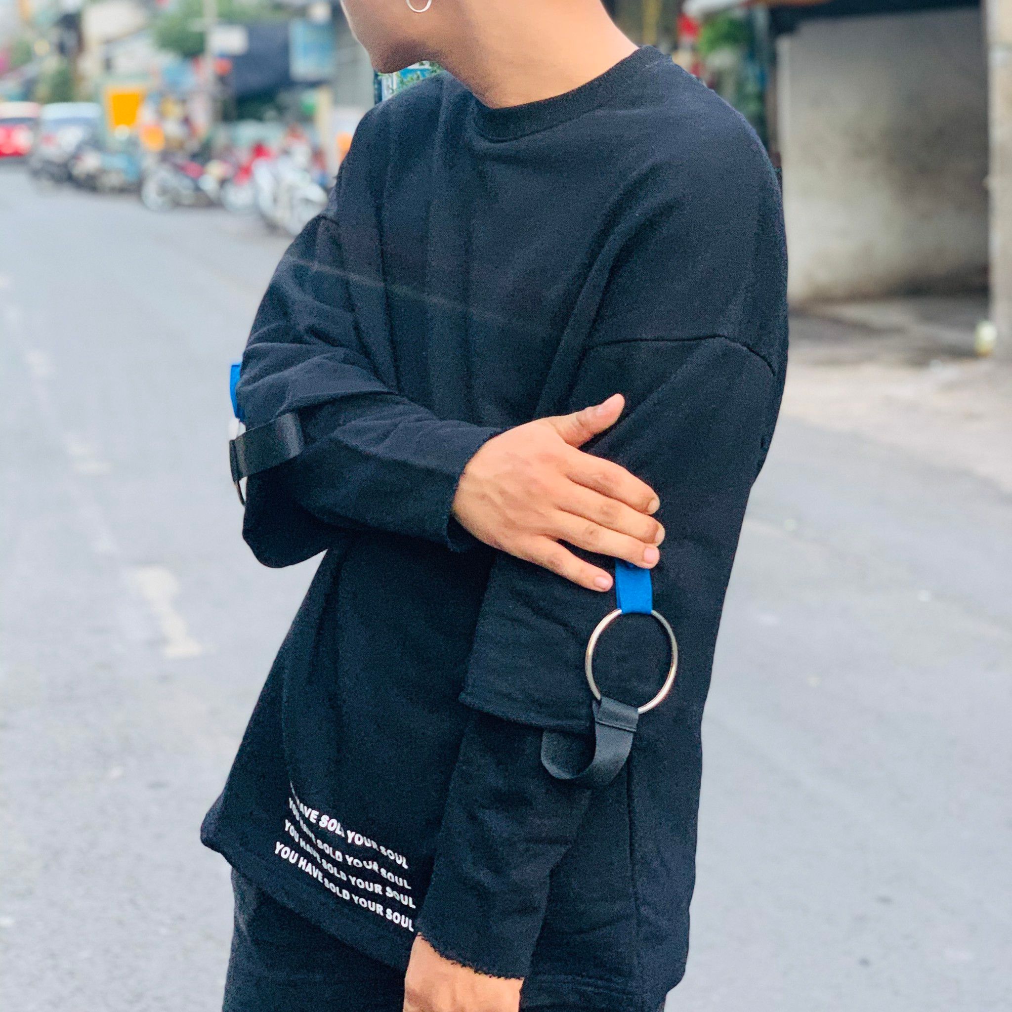 SWEATER TAY PHỐI KHOEN