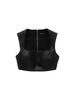 Áo Croptop Leather Combat