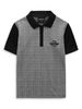 Áo Polo Black Raglan Check