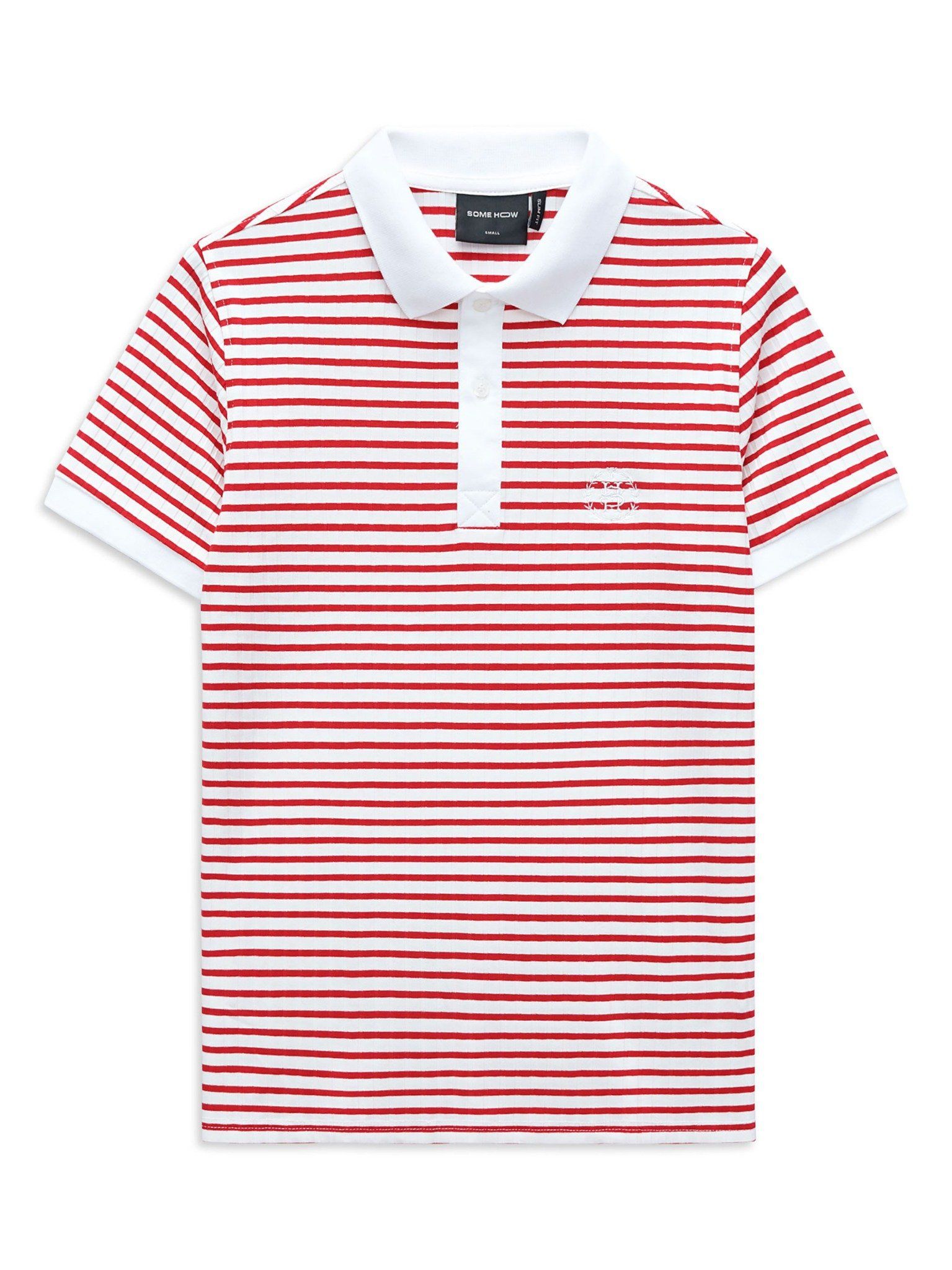 Áo Polo Red Horizontal Stripes