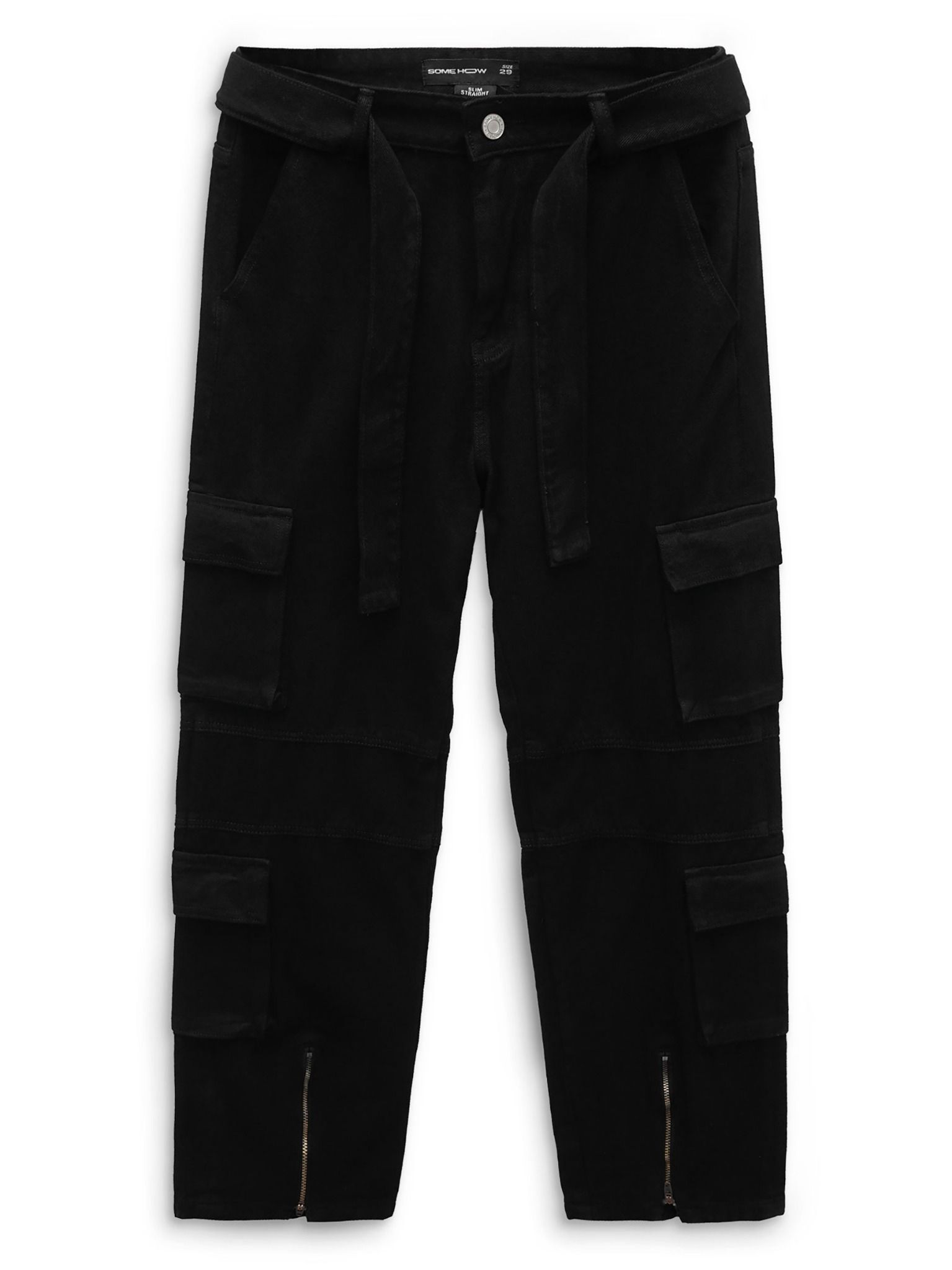 Quần Jean Straight Cargo Mid Zipper