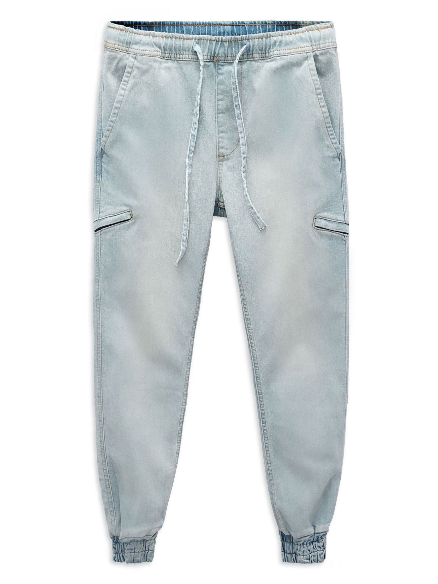 Jogger Denim Angle Side Zipper