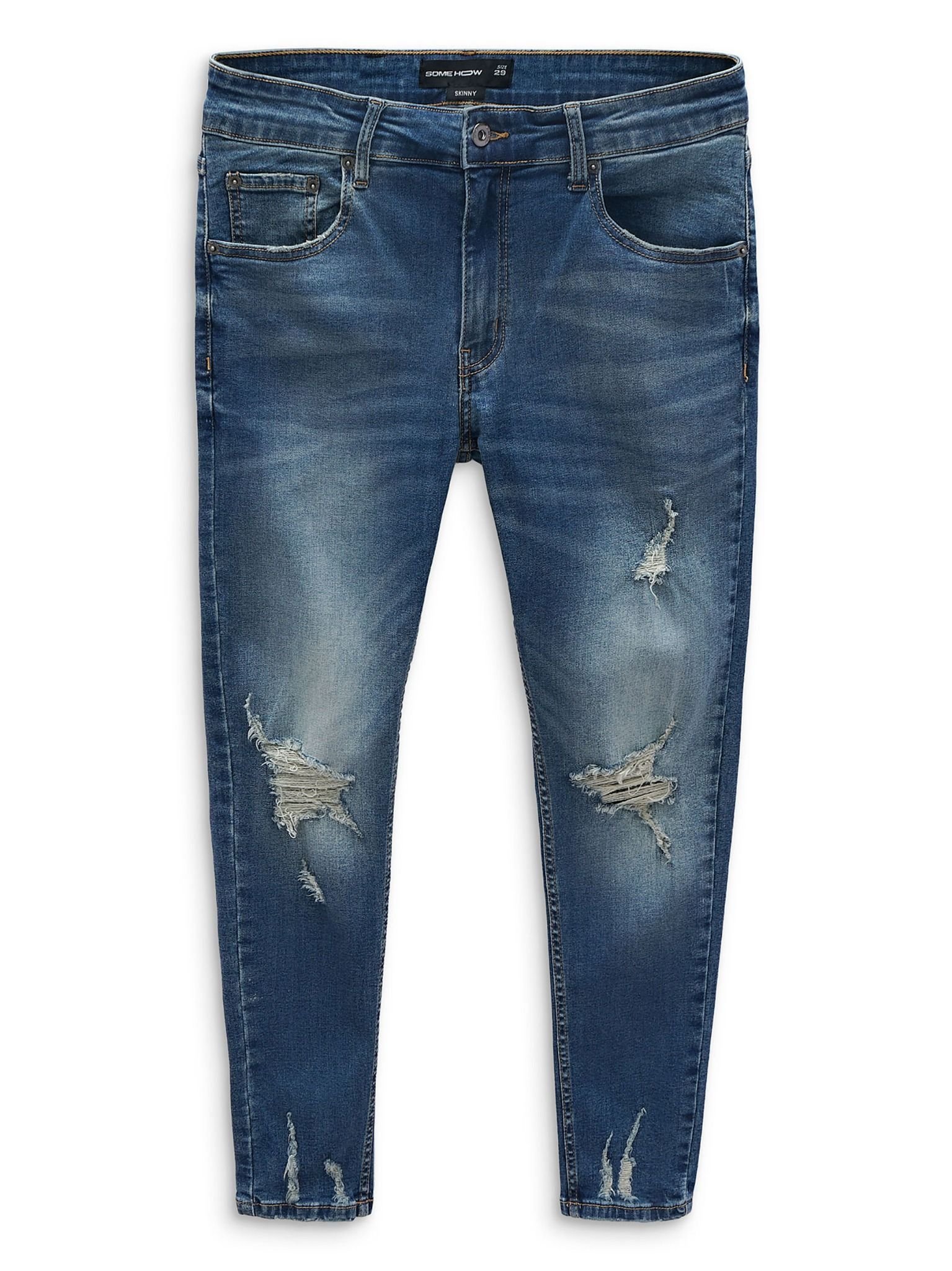 Quần Jean Skinny Rip Blue