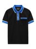 Áo Polo Blue Impress Placket