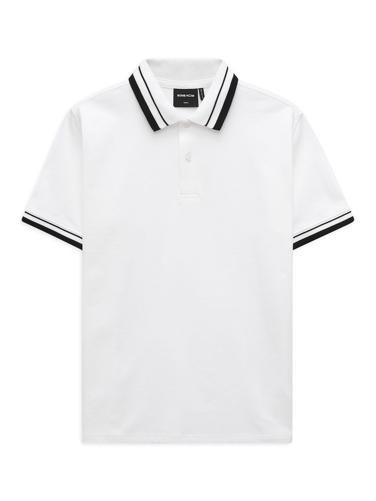 Áo Polo Minimal Bold White BTW