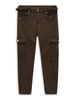 Quần Jean Skinny Cargo Regular Brown