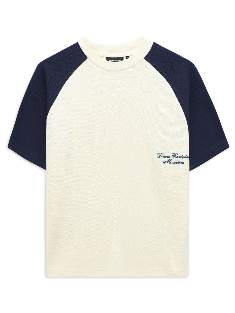 Áo Thun Boxy Raglan Vanilla Leftword 90s