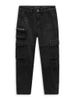 Quần Jean Straight Cargo Zipper Velcro