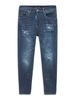 Quần Jean Skinny Paint Splash Blue