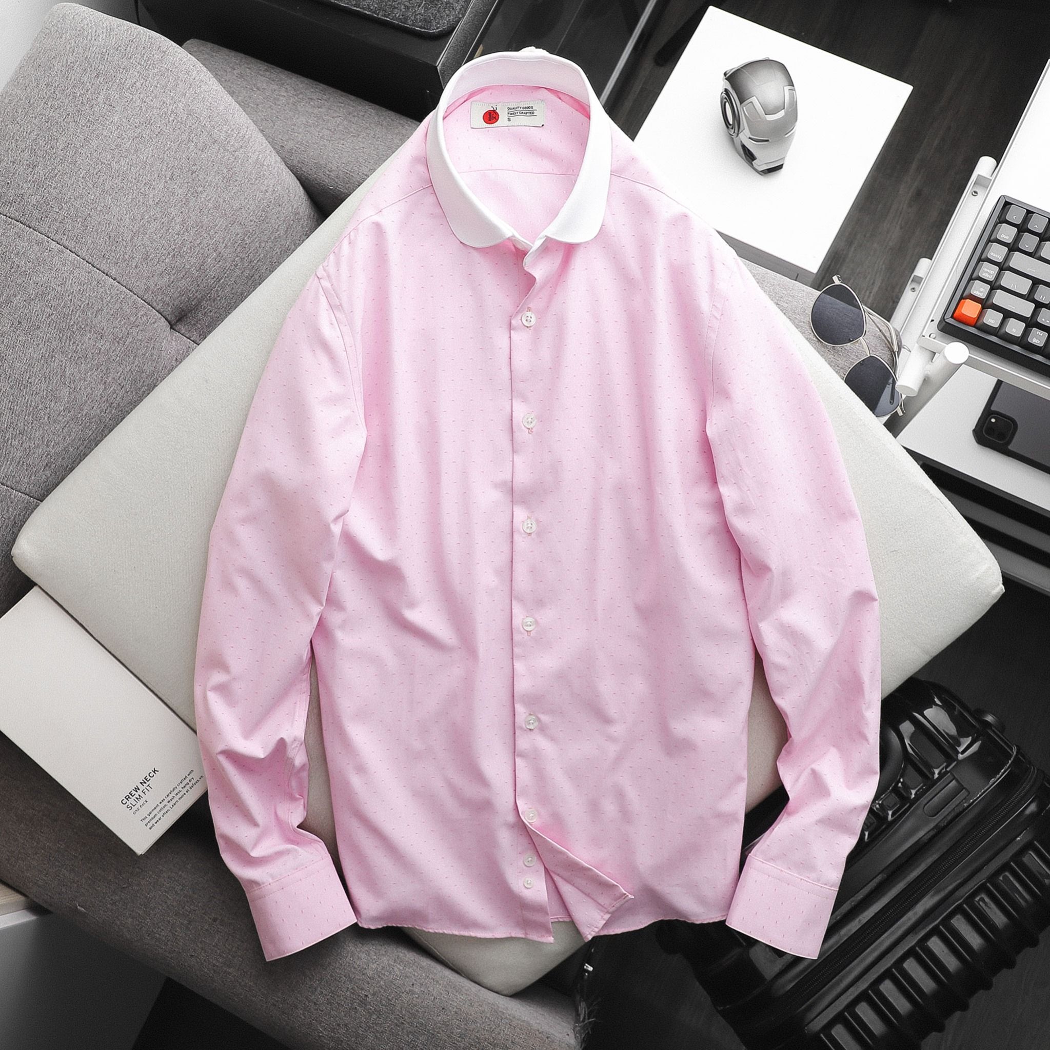 Sơ mi Numbi White Collar