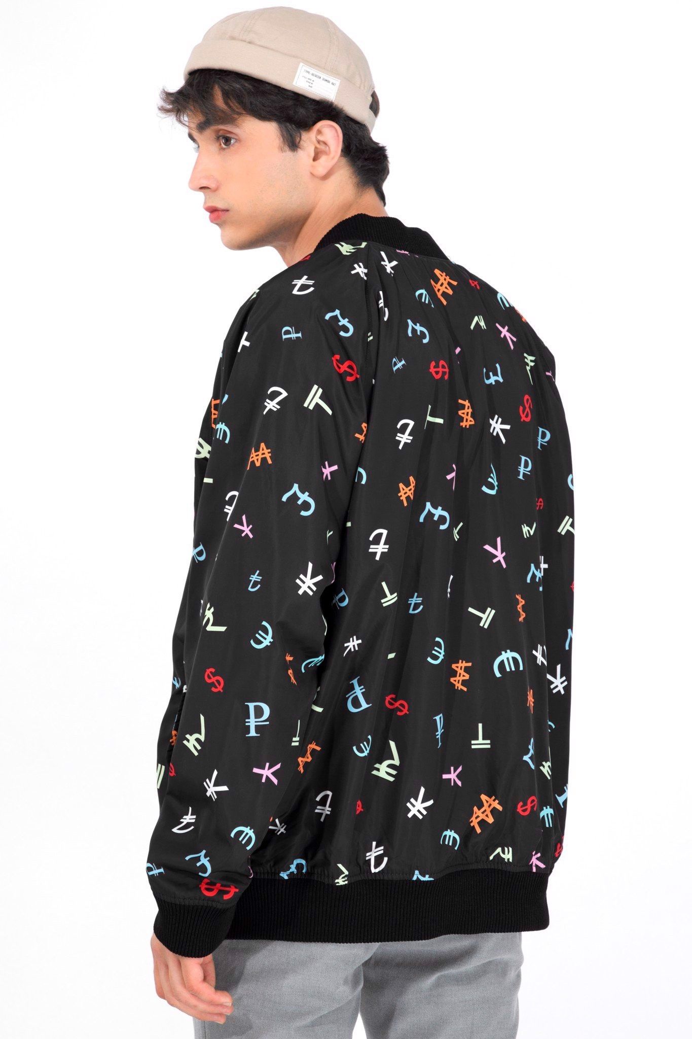 Áo Khoác Bomber Playful Currency Symbols