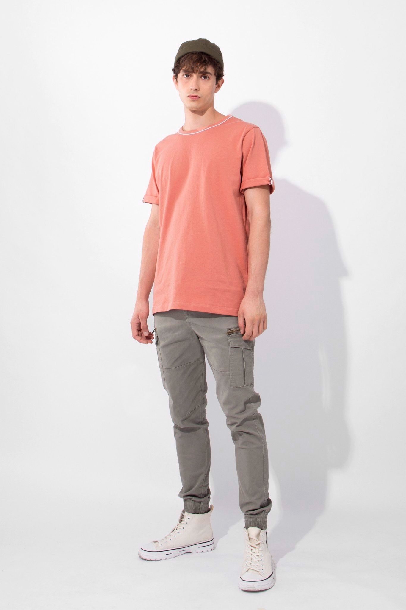 Áo Thun Single Compact Roll-Up Sleeves