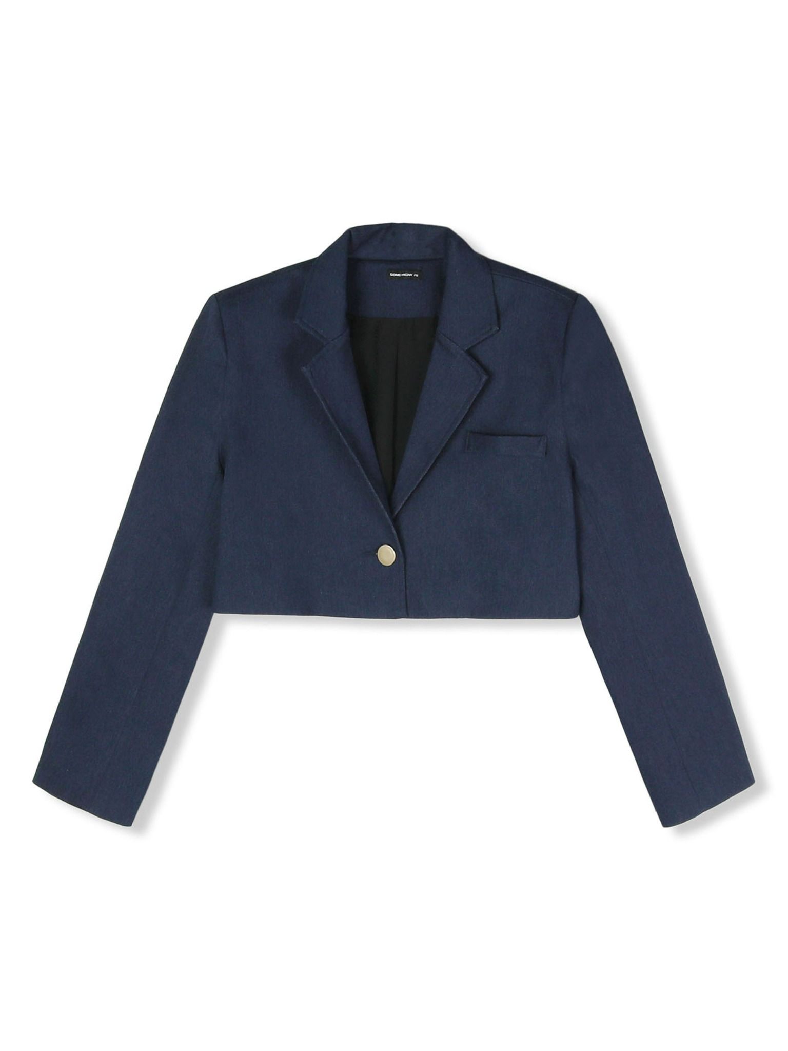 Áo Khoác Croptop Blazer Blue