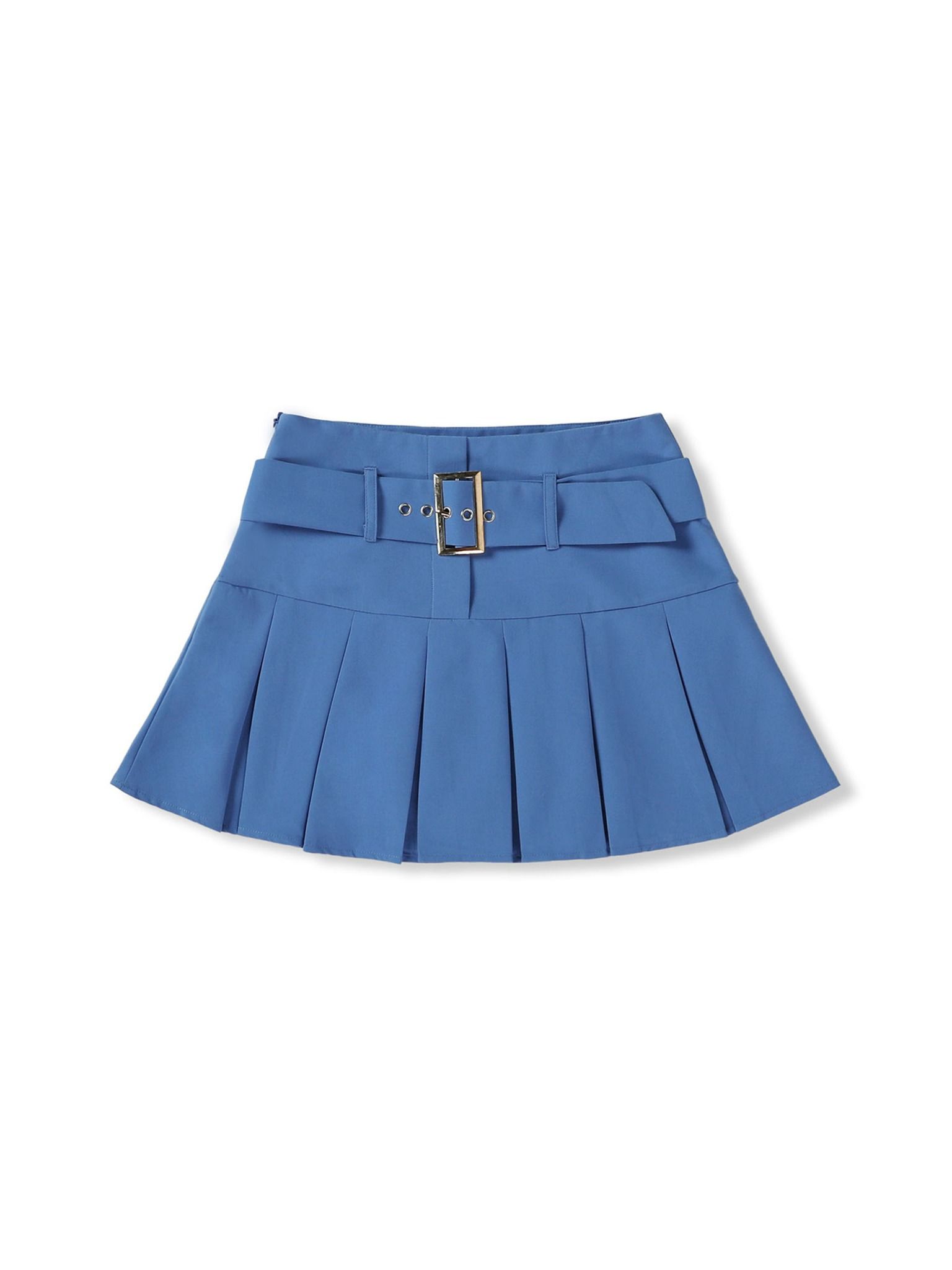 Chân Váy Pleat Belt Blue