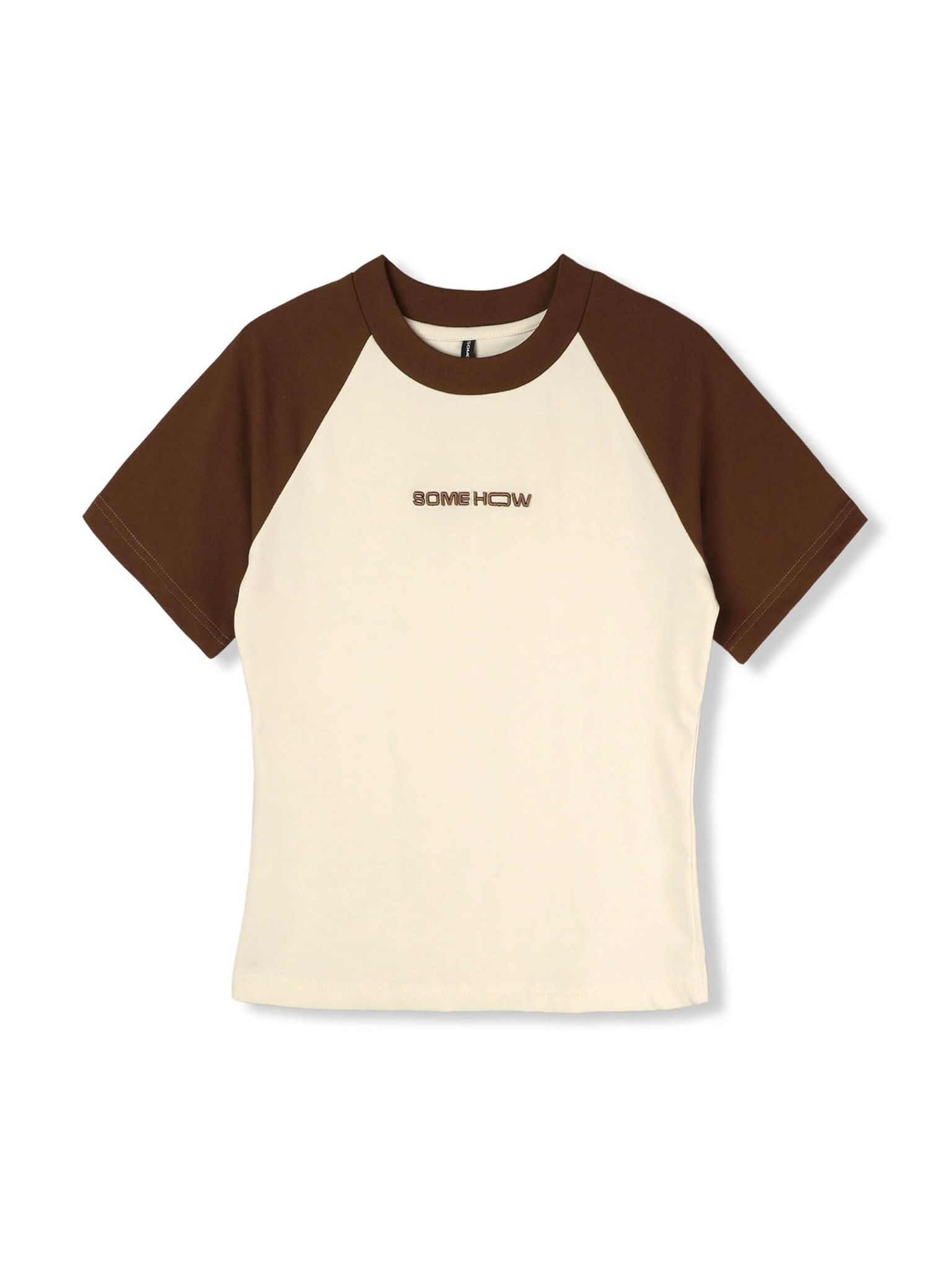 Áo Thun Raglan White Cream