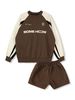 Set Áo Nỉ Sweat Short Brown