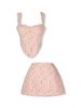 Set Áo Tweed Strap Crop With Short